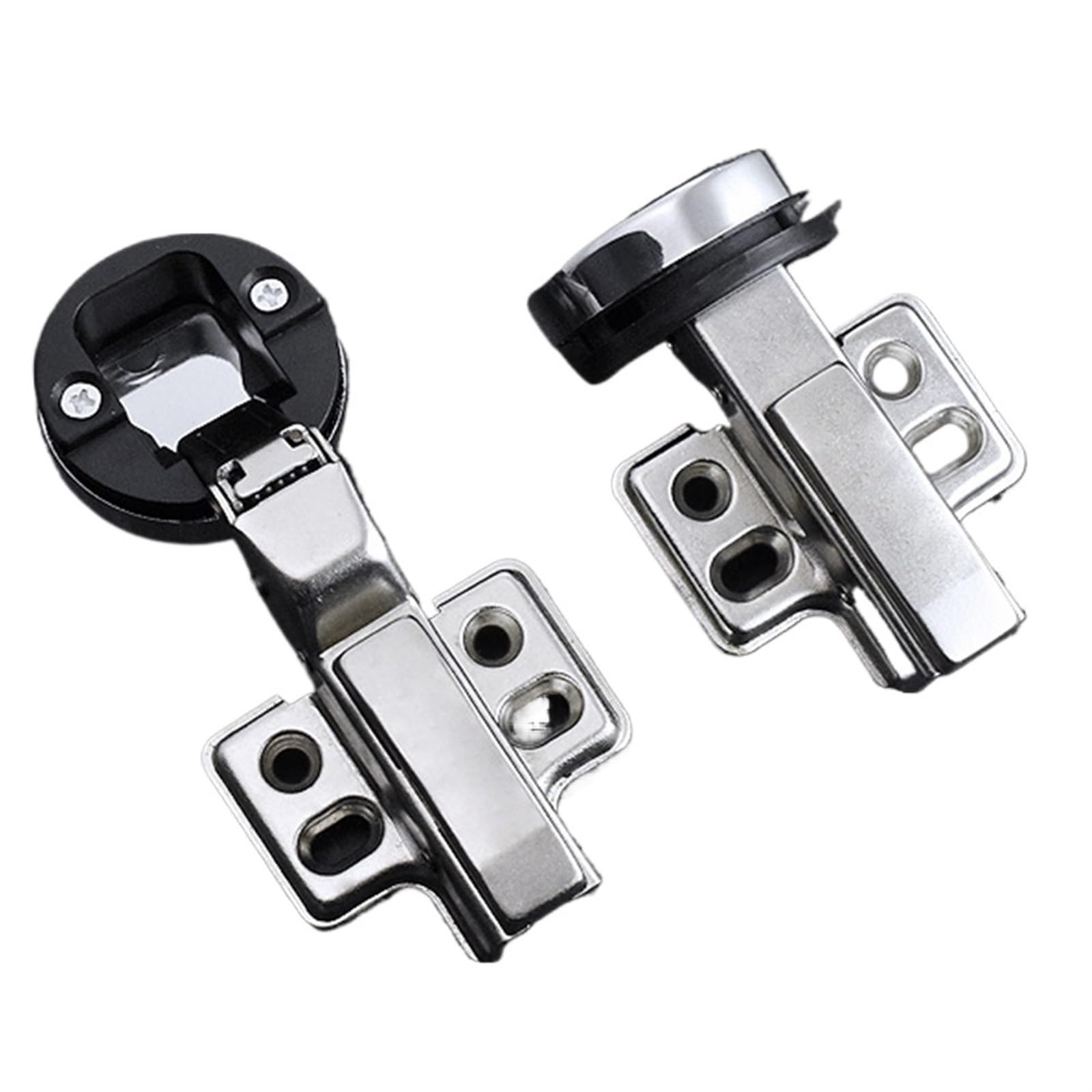 Glass Door Hinge Hydraulic Buffer Kitchen Cupboard Glass Door Damper Hinges Home Wine Cabinet Furniture Hardware Round