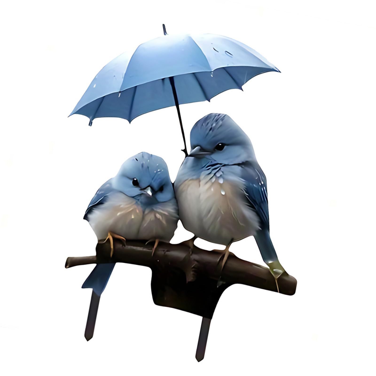 Bird Umbrella Acrylic Garden Stake Lawns Decoration Waterproof Sign Outdoor Yard