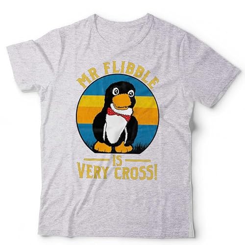 Beringtees Unisex Grey Mr Flibble T-Shirt – Red Dwarf Cult Character Sci-Fi Comedy Tee - L