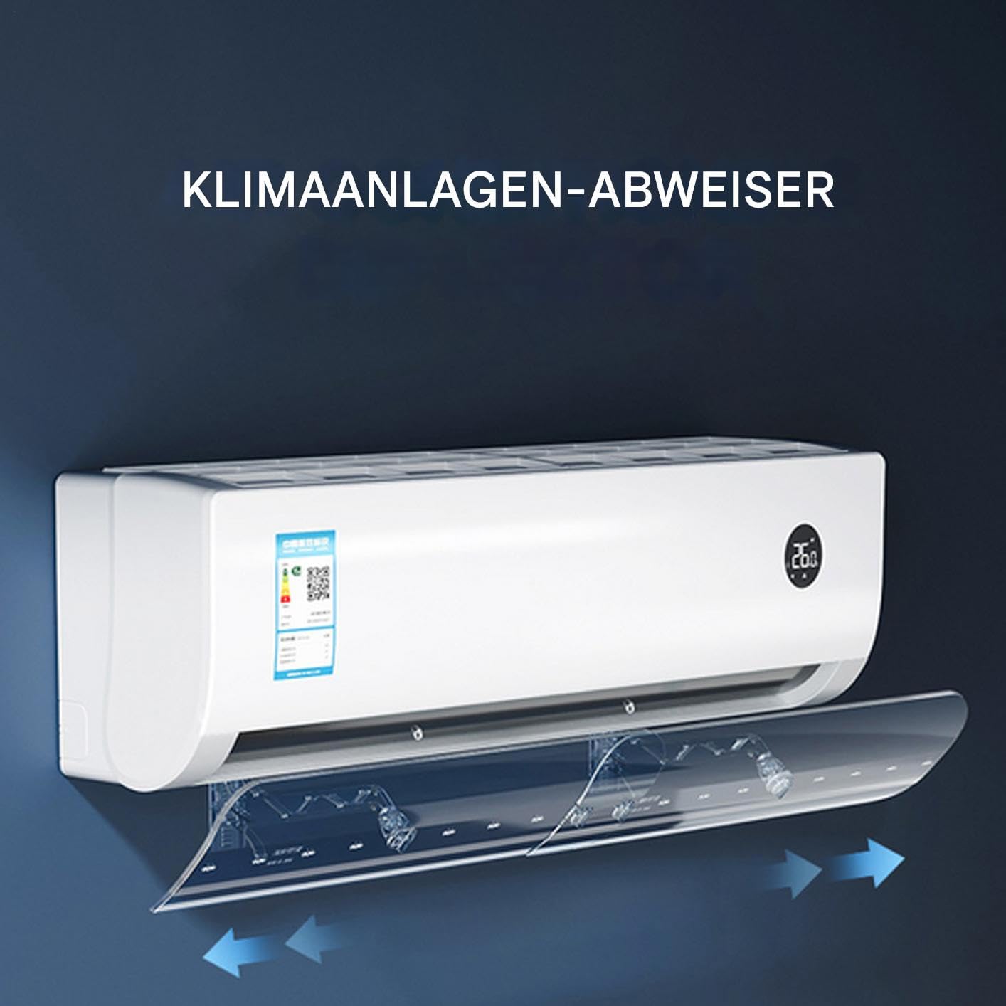 Divisor de ventilación para sistemas de aire acondicionado, deflector de rejilla de ventilación para aparatos de aire acondicionado, protector de extensible, montado en la pared, dirige el