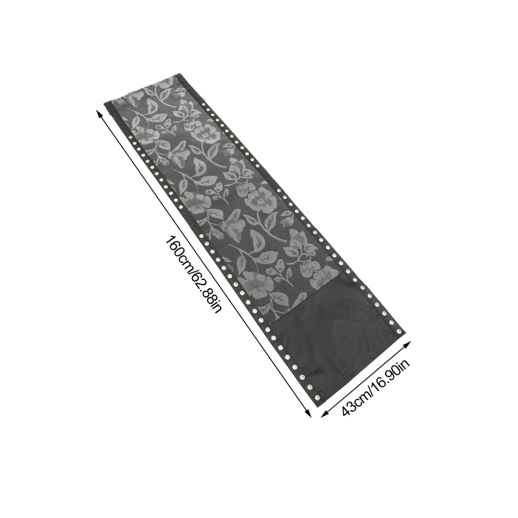 Ersatzbezug für Gartenstühle, Schwarz, Stoff und Schwamm, 1 Satz