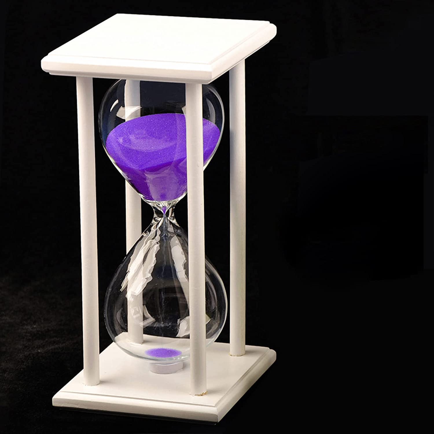 Reloj de arena de madera, temporizador de reloj de arena para 15/30/45/60 minutos, decoración para habitación de los niños, cumpleaños, té, mesa de centro, libro, estante escolar, adorno de juego