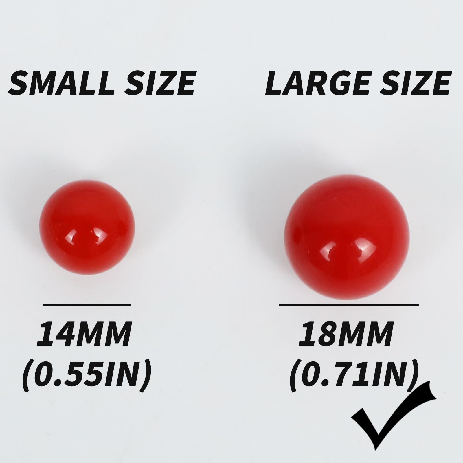 Canicas de repuesto para juego de mesa Wahoo de tamaño grande de 20 mm, 5 de cada uno de los 6 colores, 6 dados y una bolsa de juego para agravación Wahoo juego de mesa