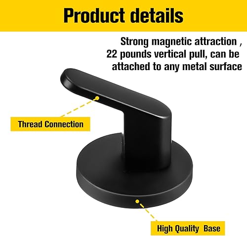 Miniatura 4 de Kanayu 4 ganchos magnéticos resistentes para colgar coronas magnéticas, soporte magnético para herramientas de garaje, organizador de herramientas