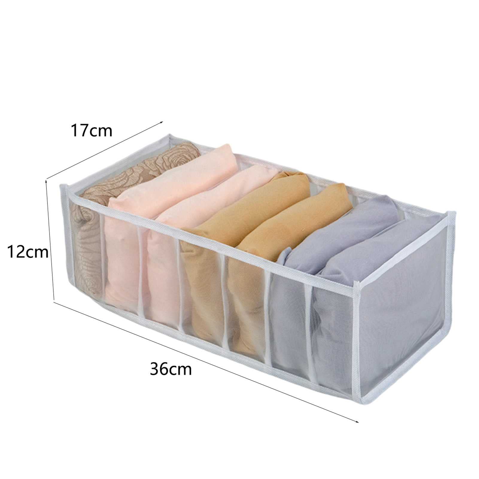 Organizador de Ropa de Closet, Cesta de Almacenamiento de Ropa Interior, Plegable, fácil de Limpiar, Ahorro de Espacio Caja de Almacenamiento for Ropa Interior, Camisetas, almacenamien