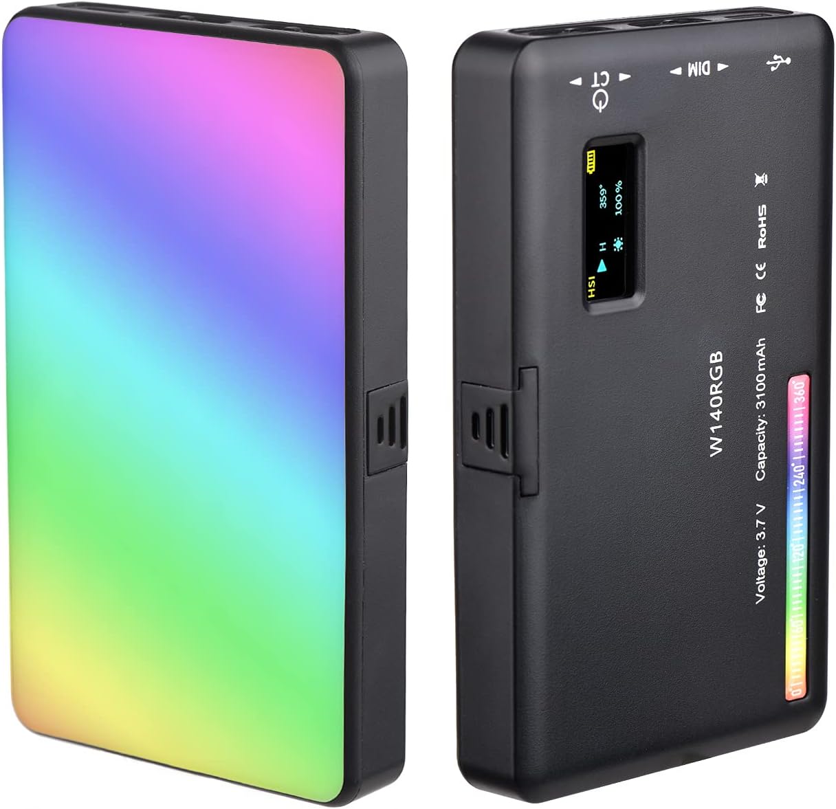 SMALLRIG RM120 RGB Video Light, Camera Light Panel, Portable ...