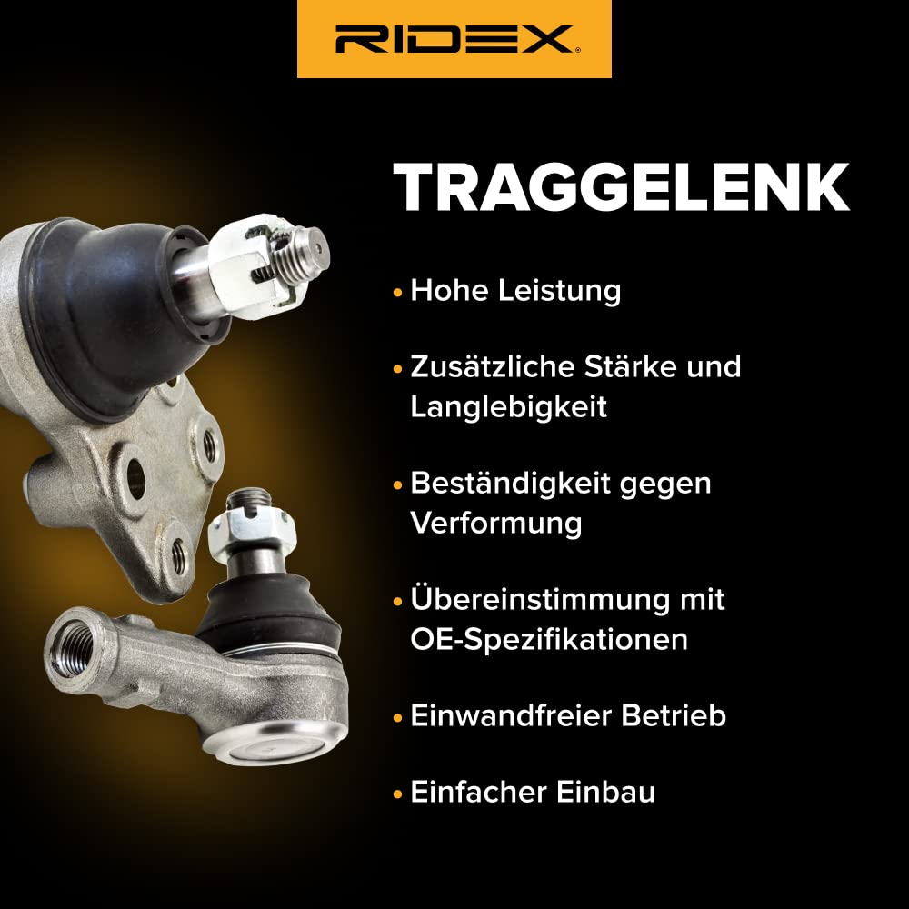 RIDEX 2462S0025 Rótula de suspensión Delantero Compatible con BMW 3 Sedán E36