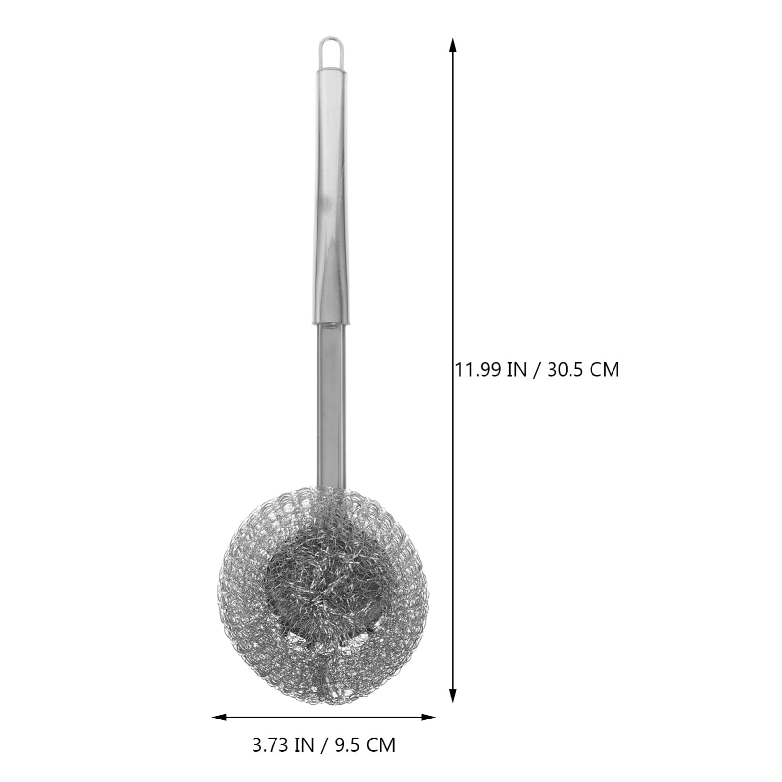 FOMIYES Stainless Scrubber Dish Scrub Brush Dishwashing Brush Steel Sponge Dish Scrubbing Sponge Kitchen Essential