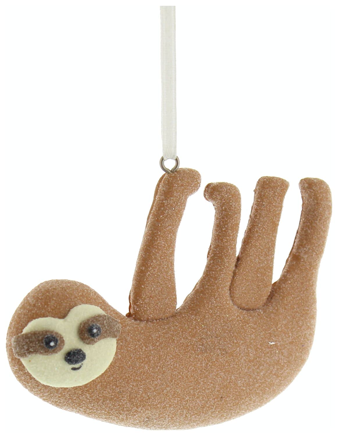 Festive Productions Brown Christmas Tree Bauble : 8Cm Claydough Sloth