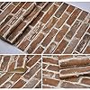 Okydoky Peel & Stick Brown Brick Wallpaper - Self-Adhesive, Vinyl Waterproof Vintage Wallpaper - Self-Sticking Contact Paper for House Decoration #3