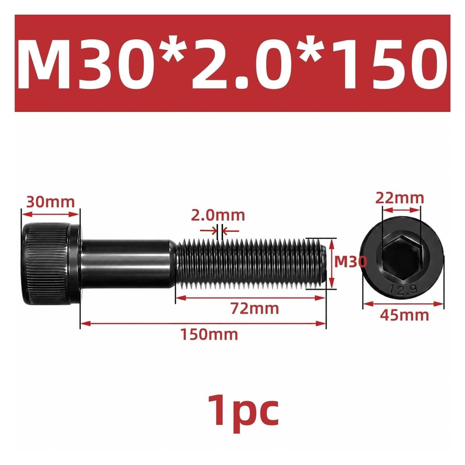 Bulloni a testa esagonale con filettatura fine M30x2.0