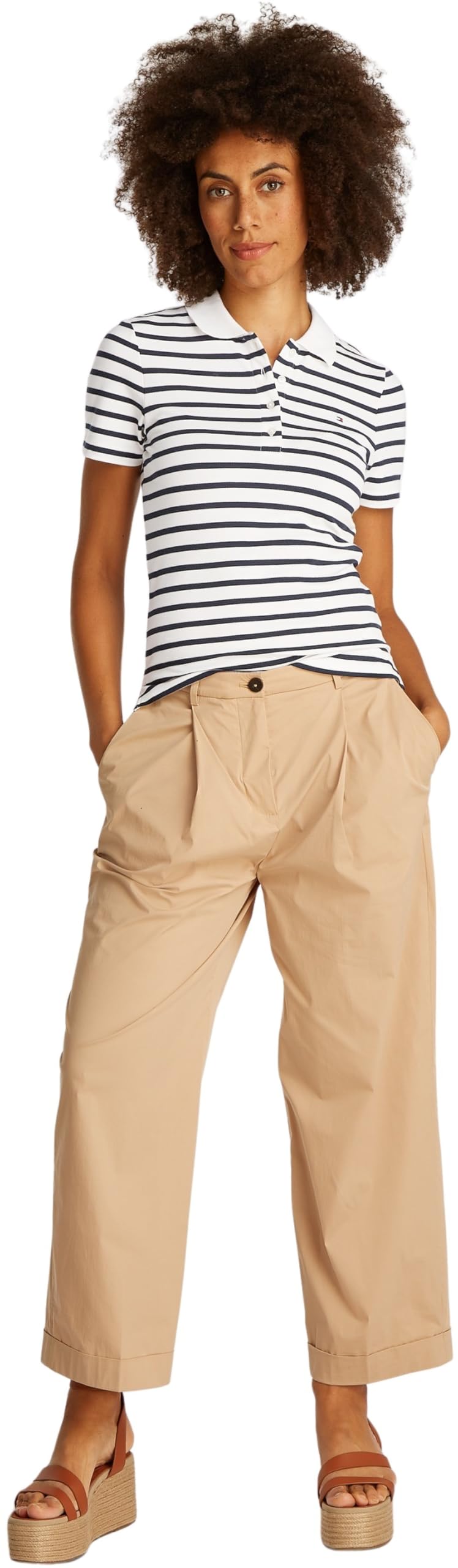 Tommy Hilfiger Damen Poloshirt Kurzarm Pique Slim Fit – Bild 4