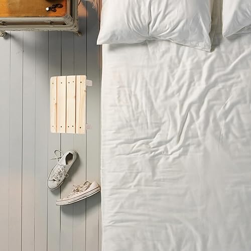 Miniatura 3 de LUOZZY Taburete de pie de madera para debajo del escritorio, taburete inclinado para el pie de la casa y la oficina (11.79 x 8.25 x 4.32 pulgadas)