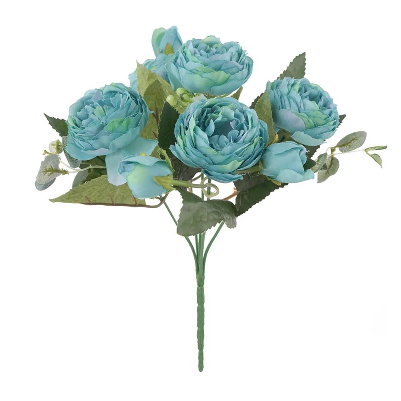 HJRegaFimu Artificial Flowers Wedding Simulation Bouquet Rose Stand Bridal Bridesmaid Jewelry Fake Flowers(rose Red)
