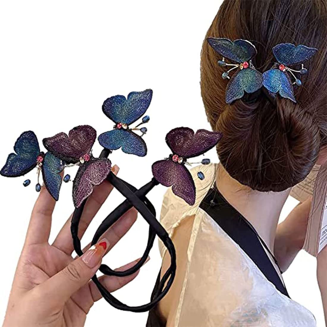 4 Stück Ins Style Haarknotenmacher – Elegante Lockenwickler Für Dutt & French Twist – Wiederverwendbar