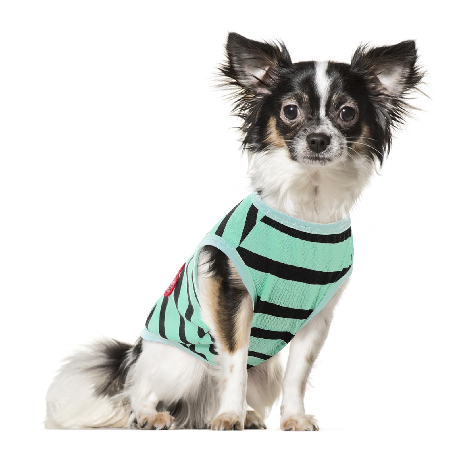Preferhouse Dog Shirts for Small Dogs, Striped T-Shirts Pets Vest Pet Apparel Tee Shirts Dog Tank Top Spring Summer Suitable for Chihuahua French