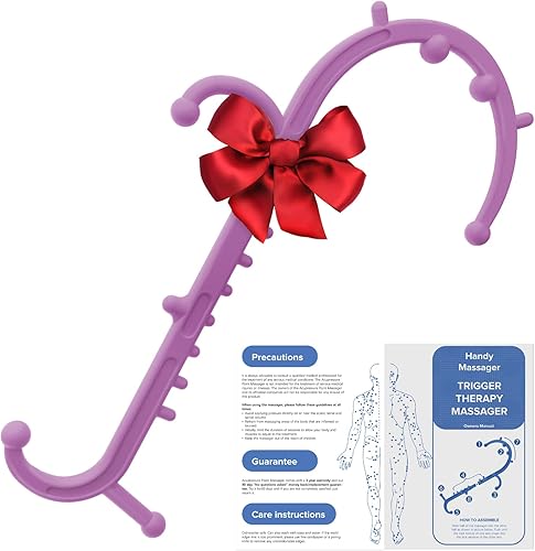 Miniatura 7 de Masajeador de Tejido Profundo para Espalda y Cuello - Stick de Masaje para la Espalda para Alivio del Dolor, Removedor de Nudos Musculares, Azul