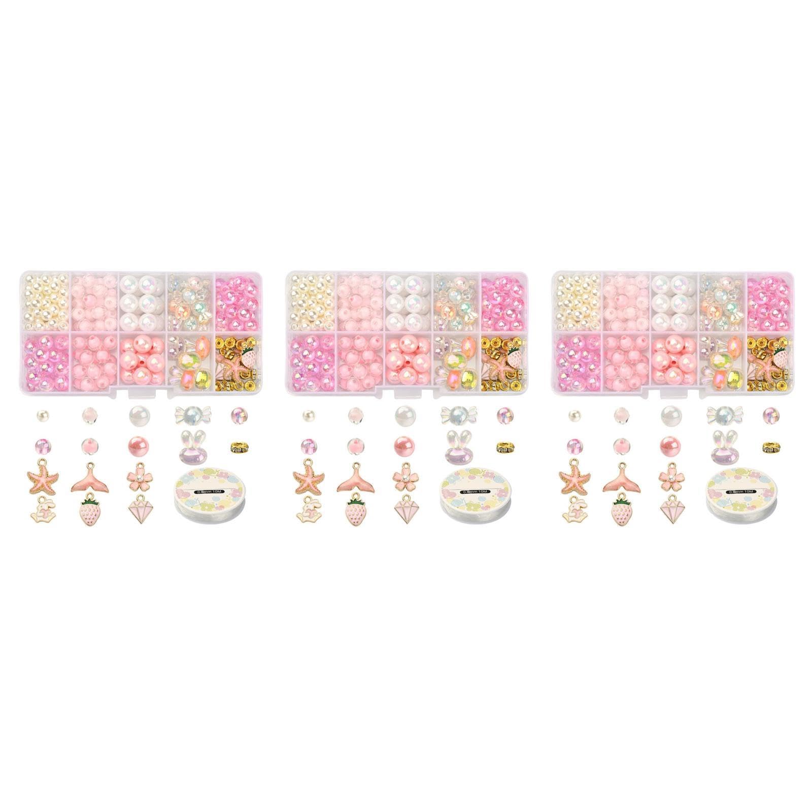 Operitacx 4 Set Materiale Che Borda Kit Braccialetto Di Perline Kit Braccialetto Di Perline Che Fanno Materiale Per La Creazione Di Gioielli Che Borda Forniture Creazione Di