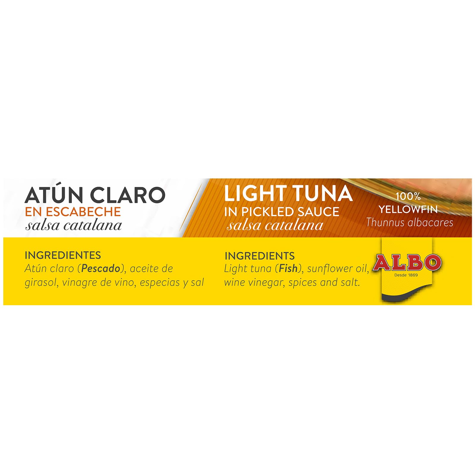Albo Conserva de Atún Claro en Escabeche, Lata 112 g