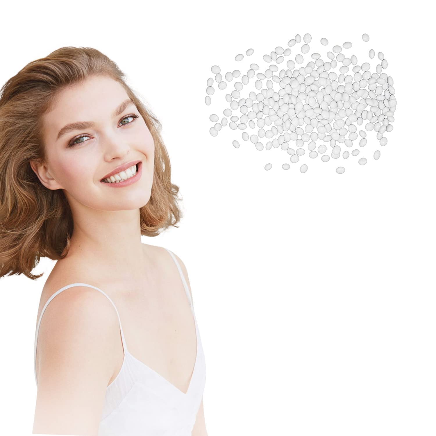 Temporary Tooth Repair Beads, Tooth Repair Kit, Teeth Filling Replacement, Make your teeth looking natural and nice, for Temporary Fix The Missing and Broken Tooth Fake Teeth