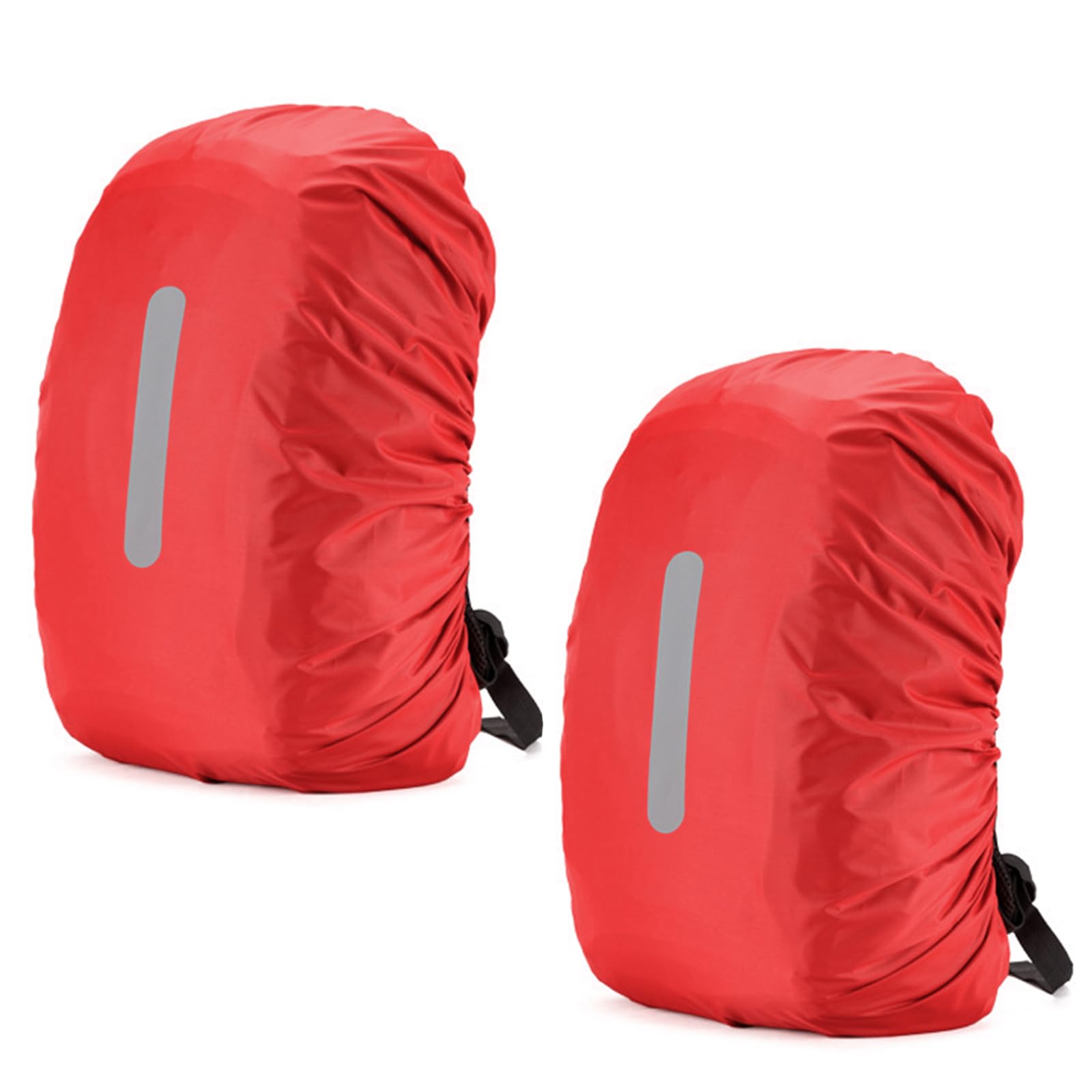 YTSMFL 2Pcs Waterproof Backpack Rain Cover, 65L-75L Waterproof Backpack Cover Waterproof Rucksack Cover Reflective Rucksack Rain Cover for Outdoor Hiking Outdoor Sports
