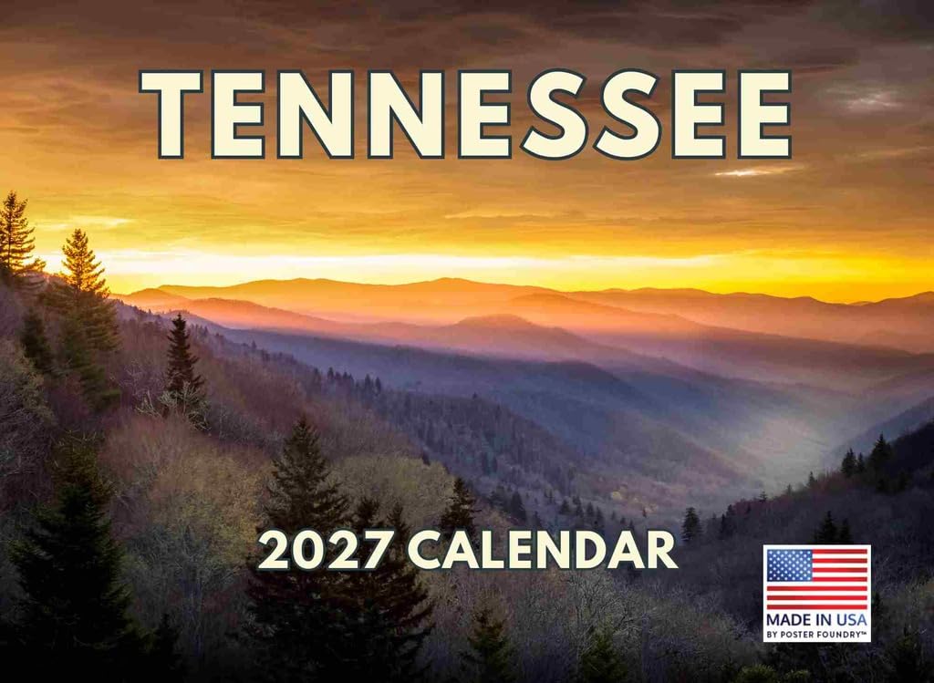 Tennessee Calendar 2027 Monthly Wall Calender 12 Month โ image 1