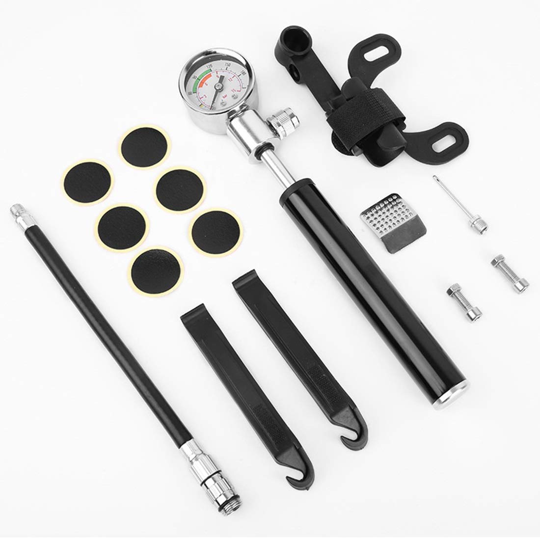 Pompa di Bicicletta Bicicletta Pompa ad Alta Pressione di gonfiaggio Gauge Handheld Bicicletta di Alta qualità Durevole e Pratico