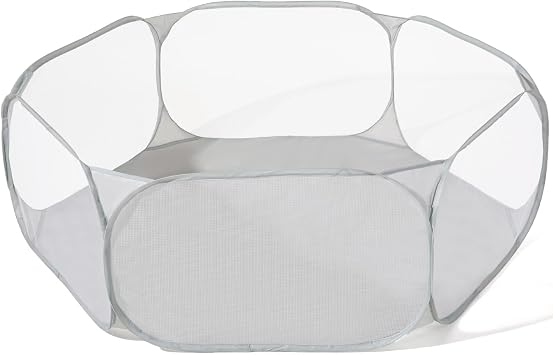 Kids Ball Pit, Large Pop Up Toddler Ball Pits 47inches Play Tent for Toddlers Girls Boys for Indoor&Outdoor Play Tent with Carry Tote, Balls Not Included Gray