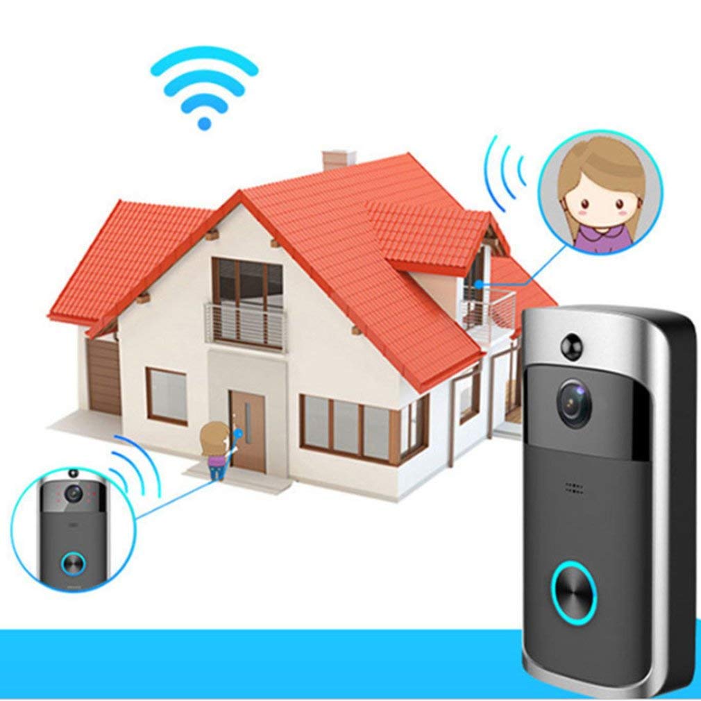 Inteligentny IP wideodomofon Wi-Fi wideo dzwonek do drzwi Wi-Fi dzwonek do drzwi kamera podczerwień alarm bezprzewodowy kamera do monitoringu A