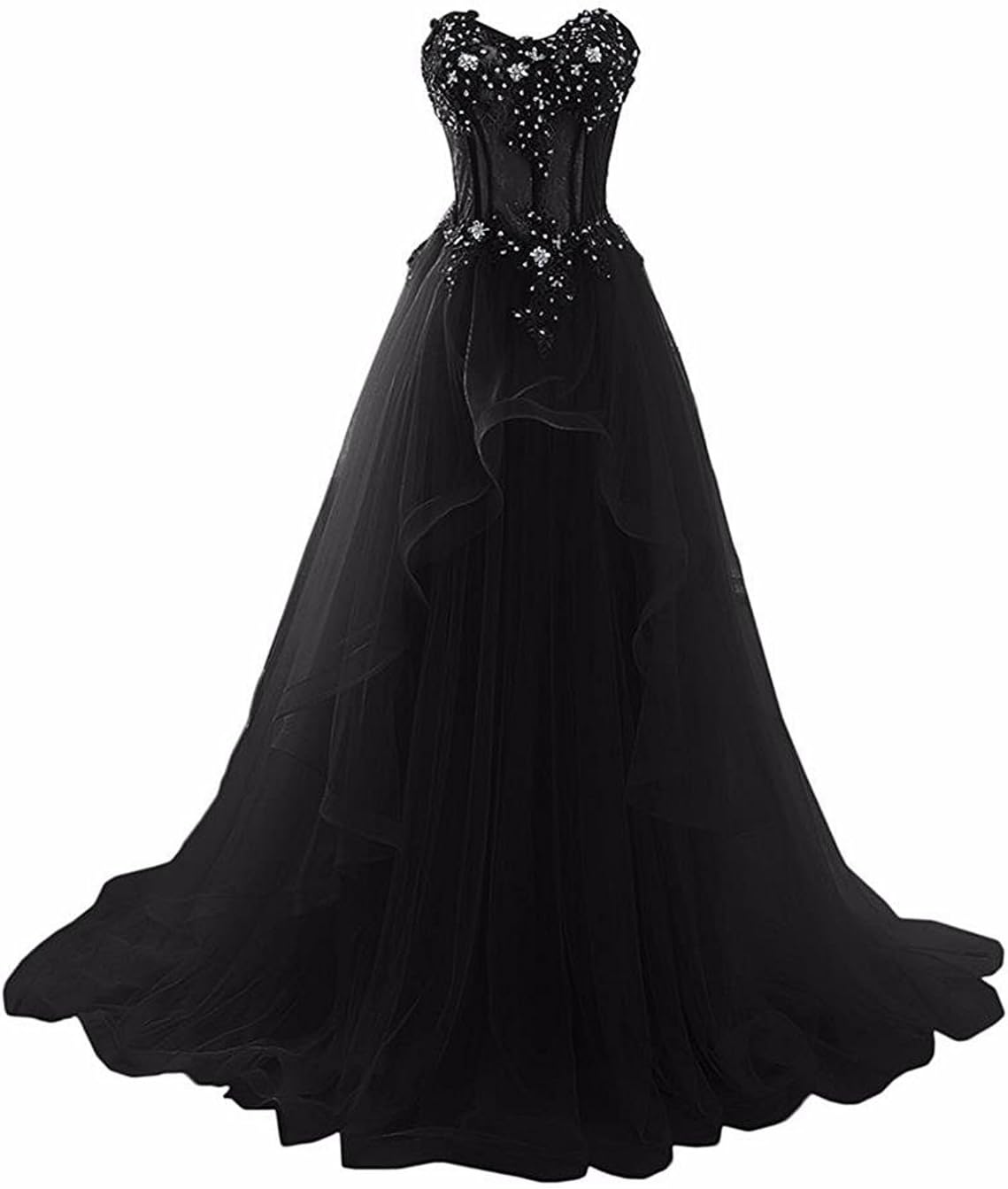 Belle House Women's Long Prom Dresses 2021 Strapless Quinceanera Formal