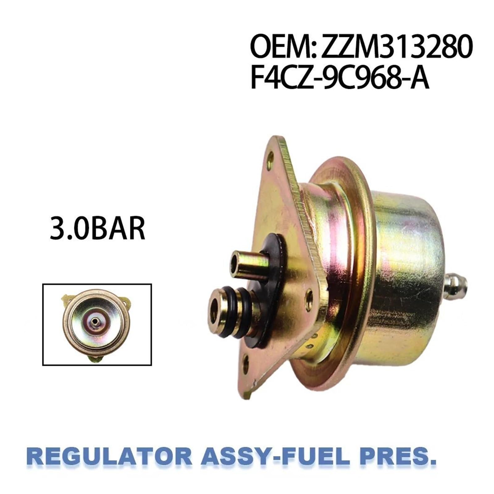 Régulateur de pression de carburant, Convient for Ford, Bronco, Escort, Ranger EF 150, Lincoln, Continental, Mazda, B2300 F4CZ-9C968-A ZZM313280 vanne de régulation de pression de la pompe à c