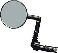 Mirrycle Mountain Bike Mirror - Bar End Mount, Convex Wide View for MTB Safety & Visibility