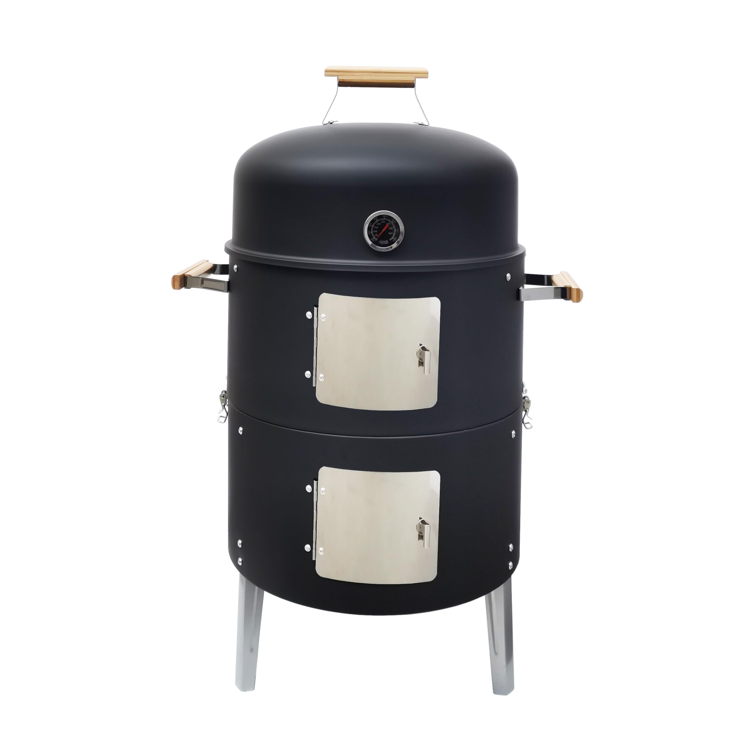 Smoker BBQ (43.5 cm) Vertical Charcoal Smoker Grill
