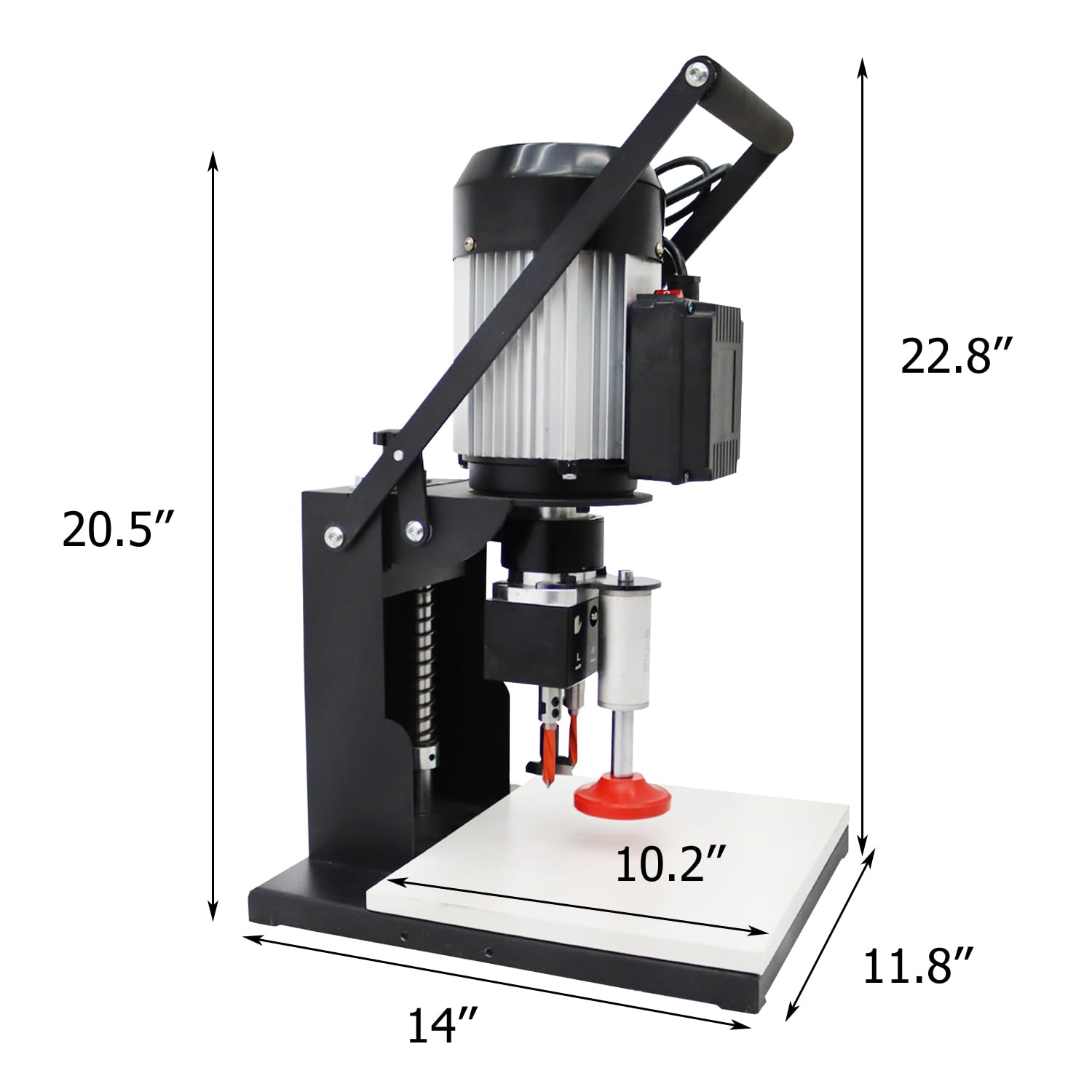 HayWHNKN Hinge Drill Machine Portable Woodworking Hing Boring Drill Press Machine 48-6