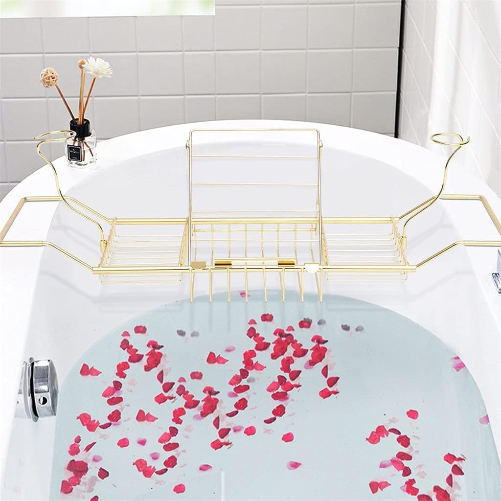 Bathtub Tray Household Drainage Retractable Bathtub Rack Bathroom Organizer Bathtub Tray Kitchen Sink Bathtub and Storage Rack Tray,