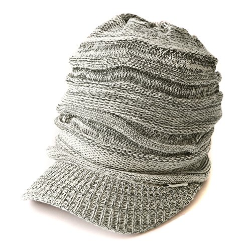 Casquette femme épaisse en tricot à visière pour l'hiver froid