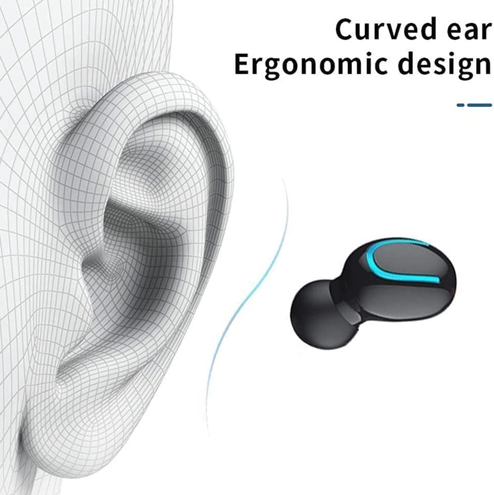 ARTSZY Vero Auricolari Wireless Bluetooth 5.0 Cuffie in Orecchio con Custodia di Ricarica a Mani libere con Microfono di Bassi immersivo Stereo 3D IPX5 Auricolari Sportivi Impermeabili