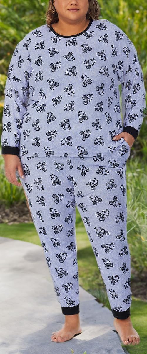 Disney Womens 2 Piece Cozy Pajama Set - Image 9