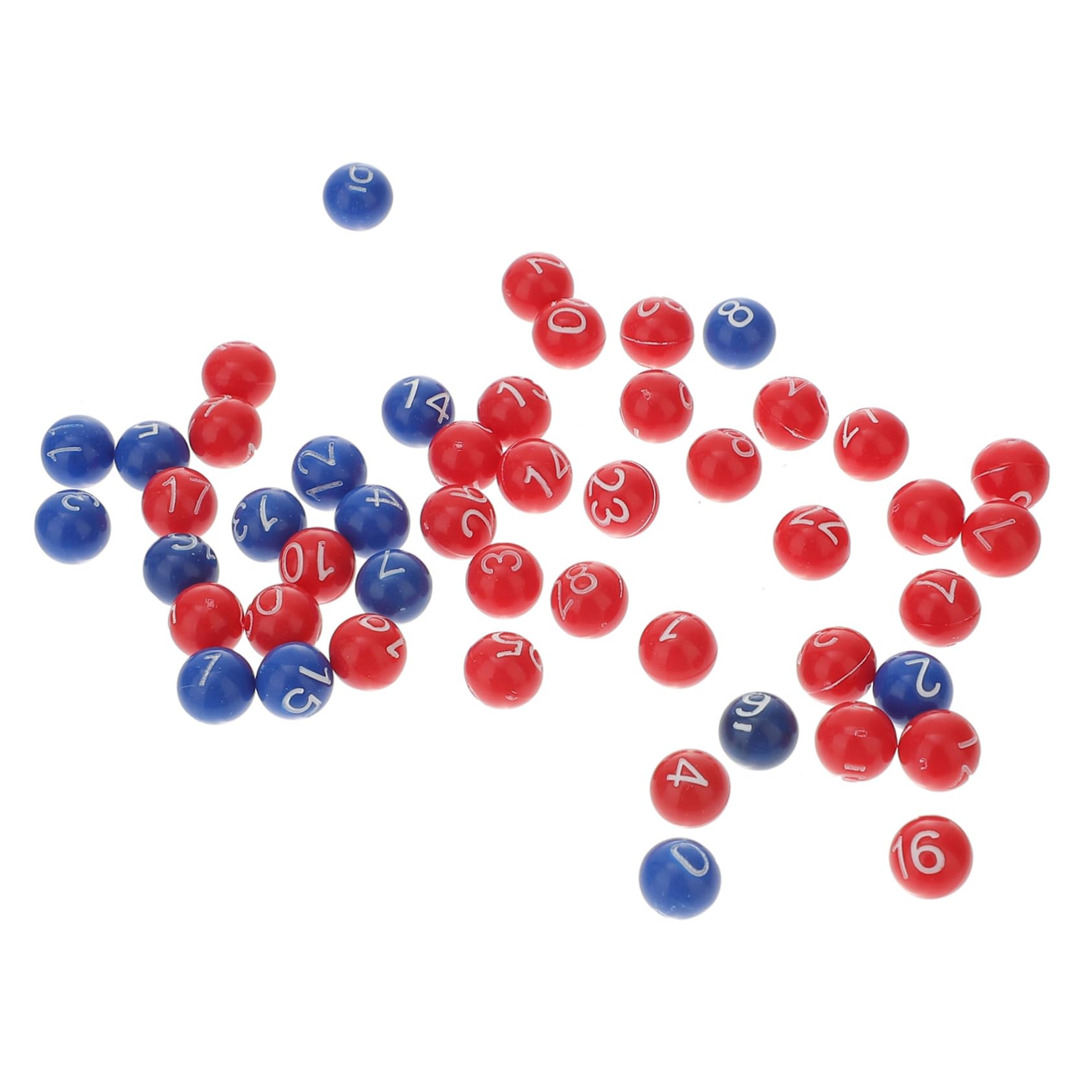 Yardwe 49pcs Raffle Game Balls Fun Bingo Number Balls for Party Games for Raffle Drawings