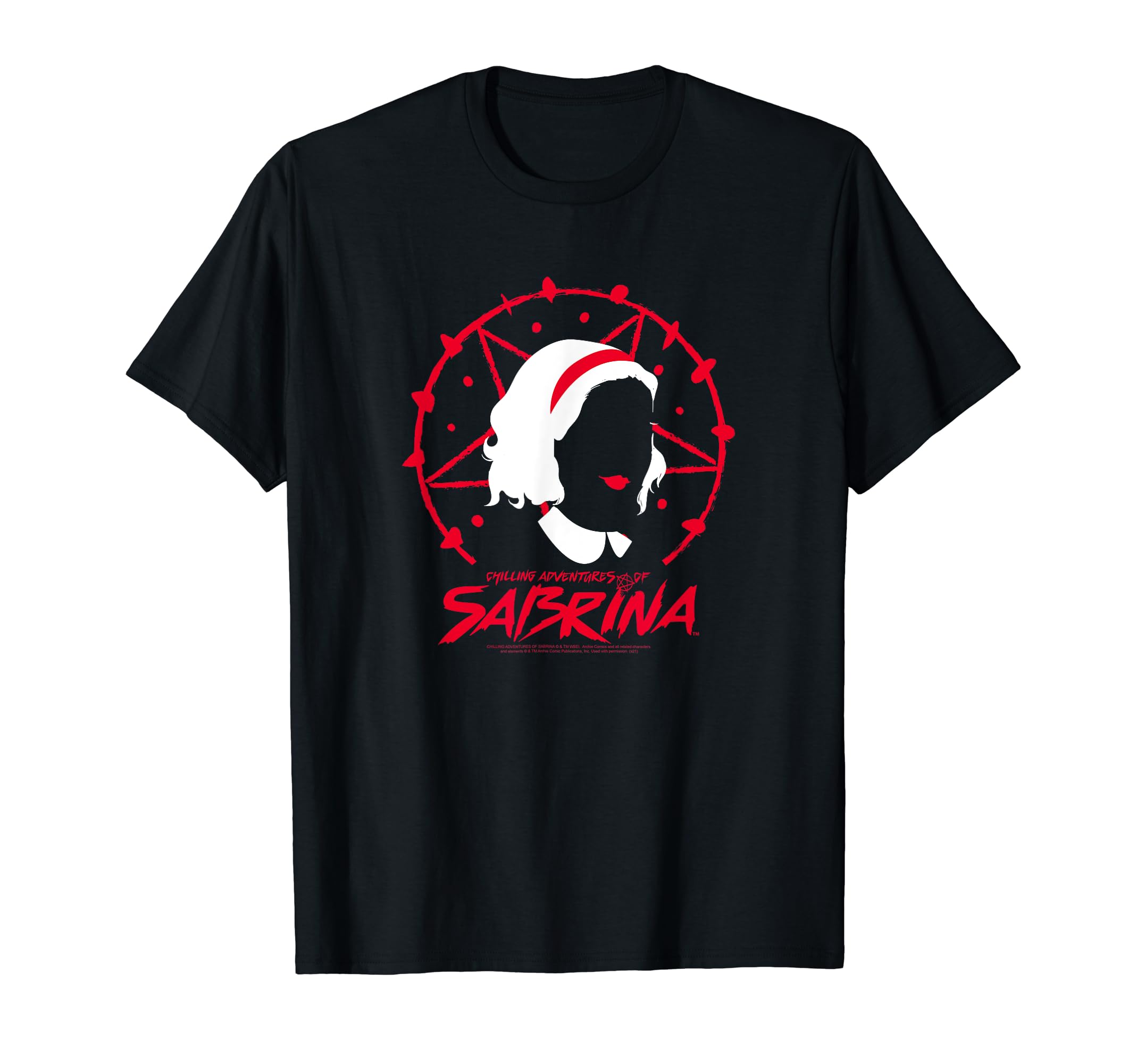 The Chilling Adventures of Sabrina Pentagram with Sabrina T-Shirt