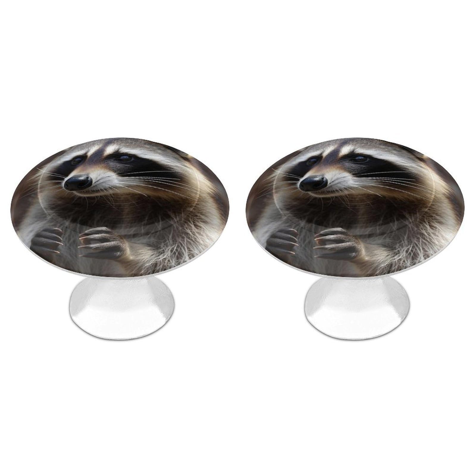 NTVOWPZO Cabinet Handles Round Drawer Pulls Raccoon Dresser Knobs for Cabinets and Drawers Handle for Bathroom Cupboard Drawers Cabinet Pulls for Kitchen Door