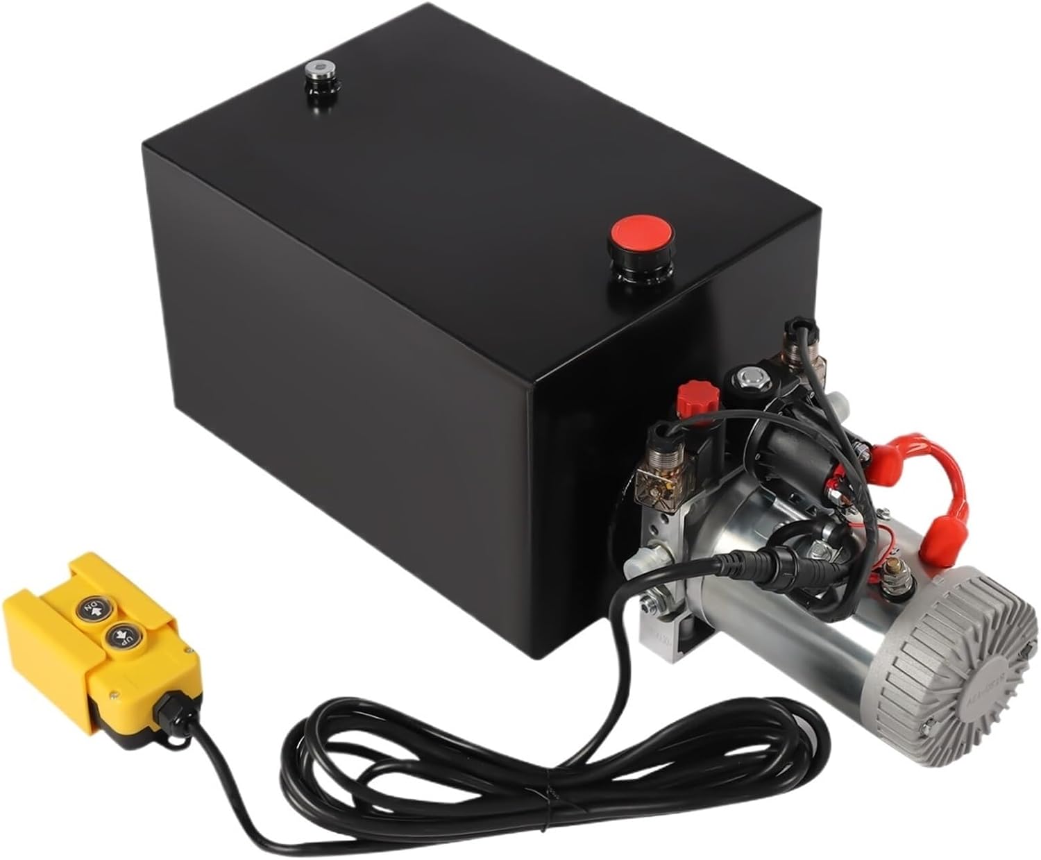 20 Quart Double Acting Hydraulic Pump Dump Trailer Reservoir 3000W 12V Unit Pack