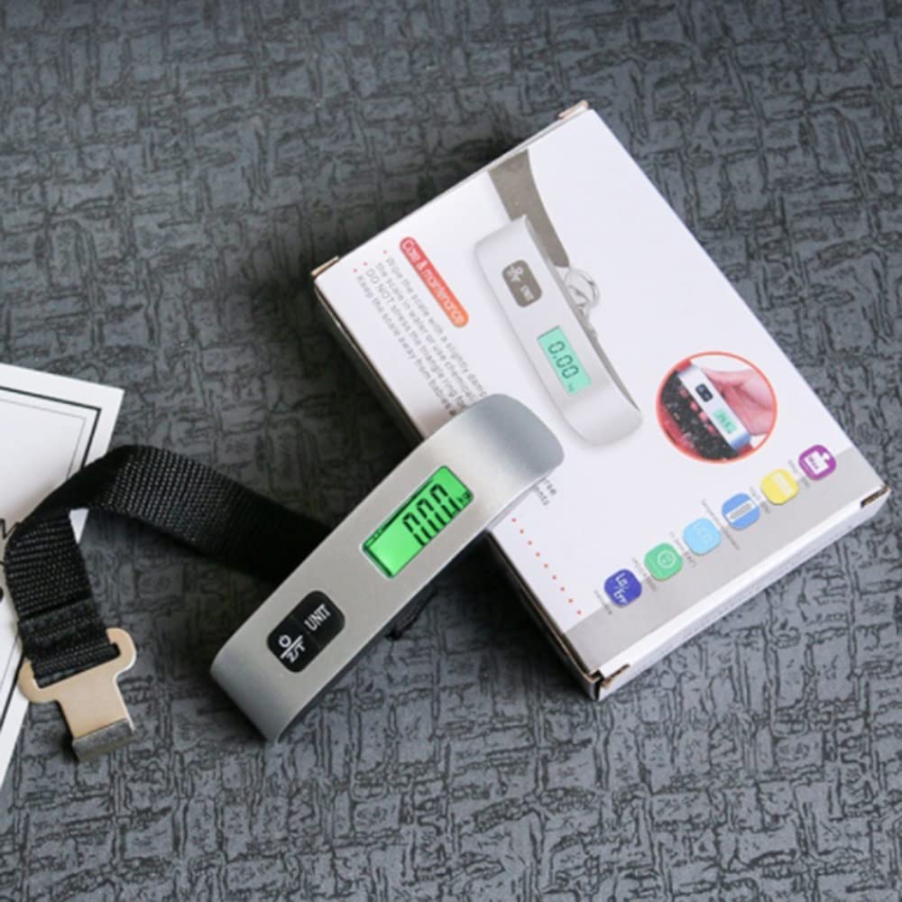 Waga bagażowa, przenośna waga cyfrowy wyświetlacz LCD 50kg ręczna walizka torba podróżna waga hak elektroniczna waga ważąca