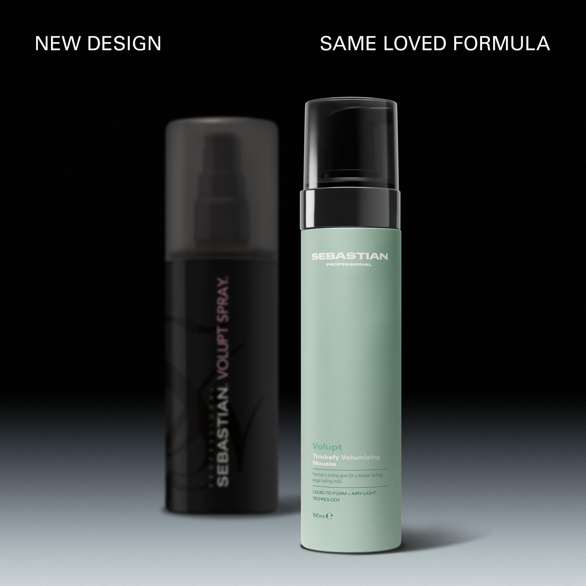 Sebastian Professional Volupt Thickify Volumizing Mousse – Styling-Mousse für feines Haar – verleiht schwereloses Volumen & flexiblen Halt mit innovativer Liquid-to-Foam-Technologie