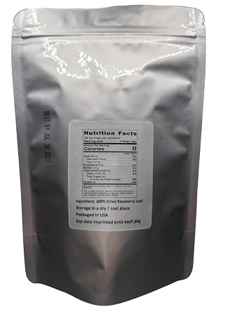 Raspberry Leaf - Rubus idaeus Loose Leaf c/s 100% from Nature (1 oz)