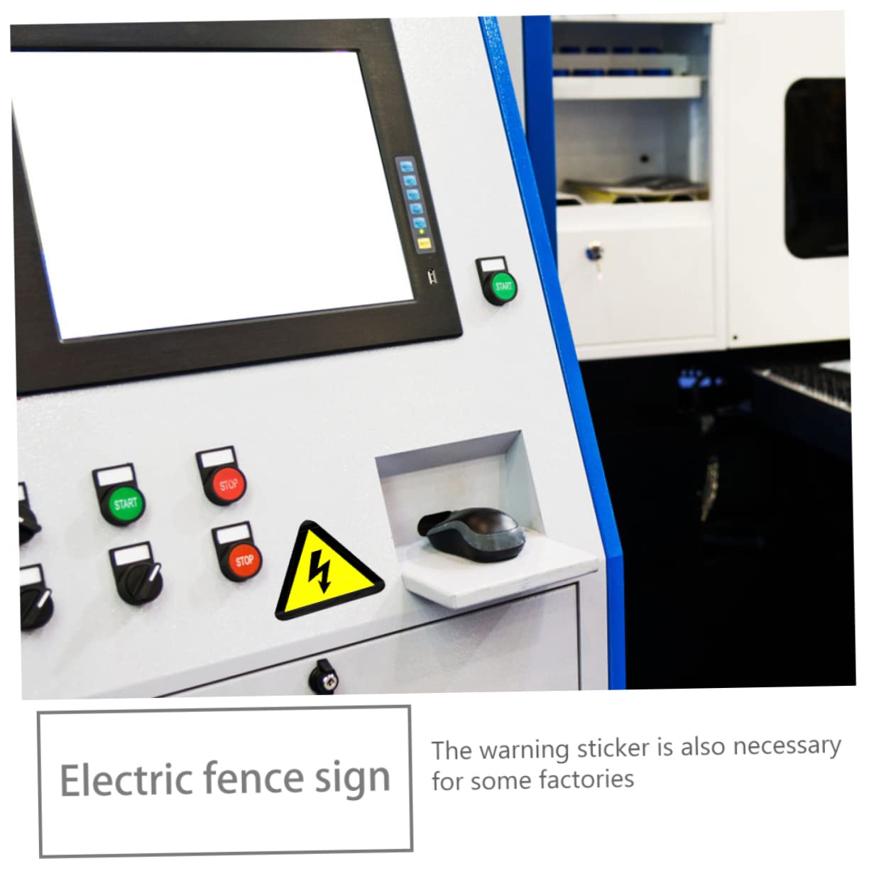 Autocollants D'avertissement Haute Tension Adhésifs Jaunes, 20 Feuilles