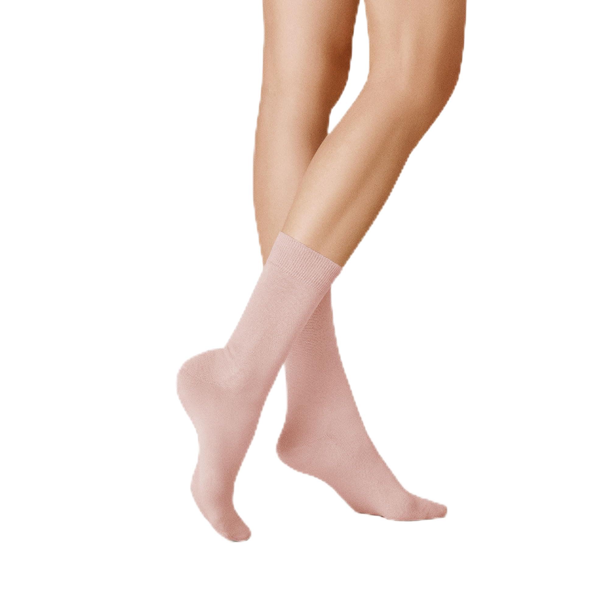 KUNERT Liz druckfreier Bund Socks, Powder Rose,
