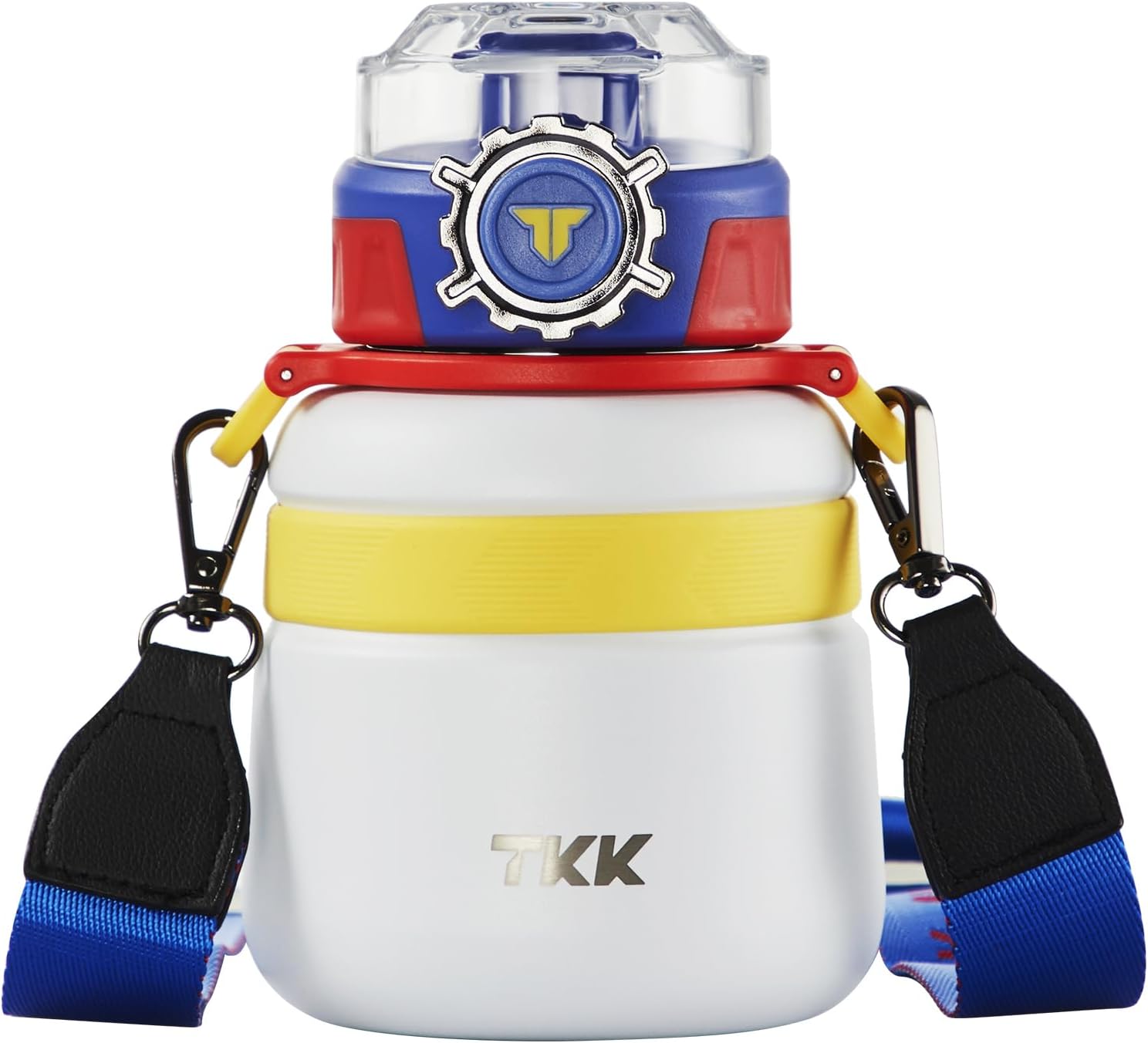 TKKKids Insulated Water Bottle with Straw 20oz Vacuum Insulated Stainless Steel Metal Thermos Bottles Double Wall| Reusable Leak Proof BPA-Free for School