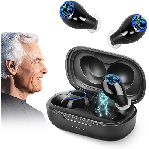 True Hearing Aids,Hearing Aids for Seniors Rechargeable with Noise Cancelling,OTC Digital Devices for Super Nature Sound,Adaptive Noise Reduction,Relief for Tinnitus,Volume Control,Easy Operation