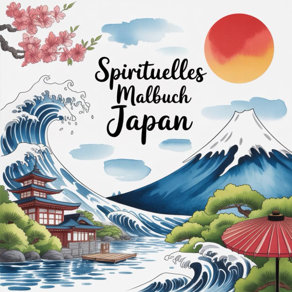 Spirituelles Japan Malbuch: Eine Reise über Okinawa, Hieroshima, Nara, Kyoto, Tokio